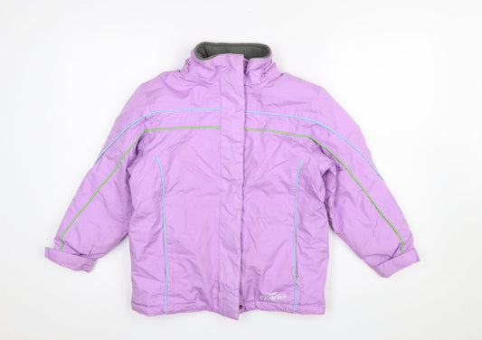 Girls UK Size 7-8 Years Crane Purple Ski Jacket