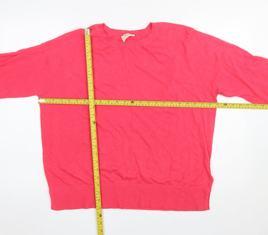 Womens UK Size M Hush Pink Pullover Jumper