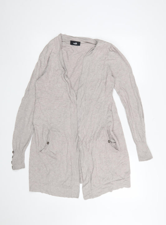 Womens UK Size S Wallis Beige Cardigan Jumper