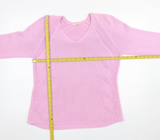 Womens UK Size 16 BRAX Pink Pullover Jumper