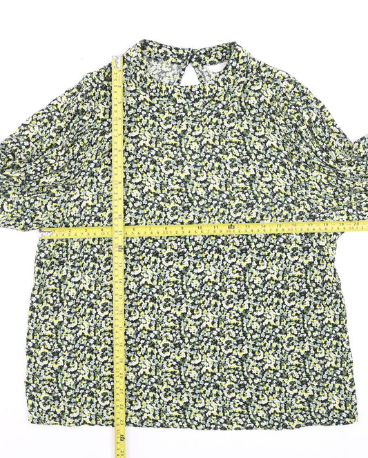 Womens UK Size M H&M Multicoloured Tunic Blouse