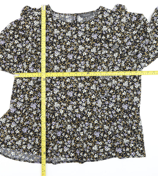 Womens UK Size 18 Primark Multicoloured Tunic Blouse