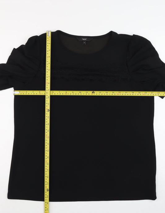 Womens UK Size 16 NEXT Black Basic Blouse