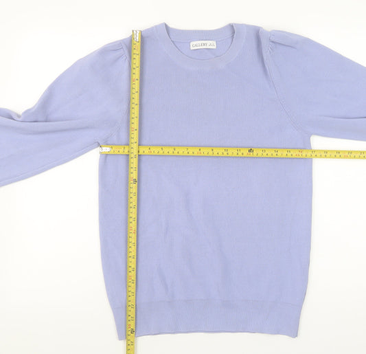 Womens UK Size M Gallery Purple Pullover Jumper