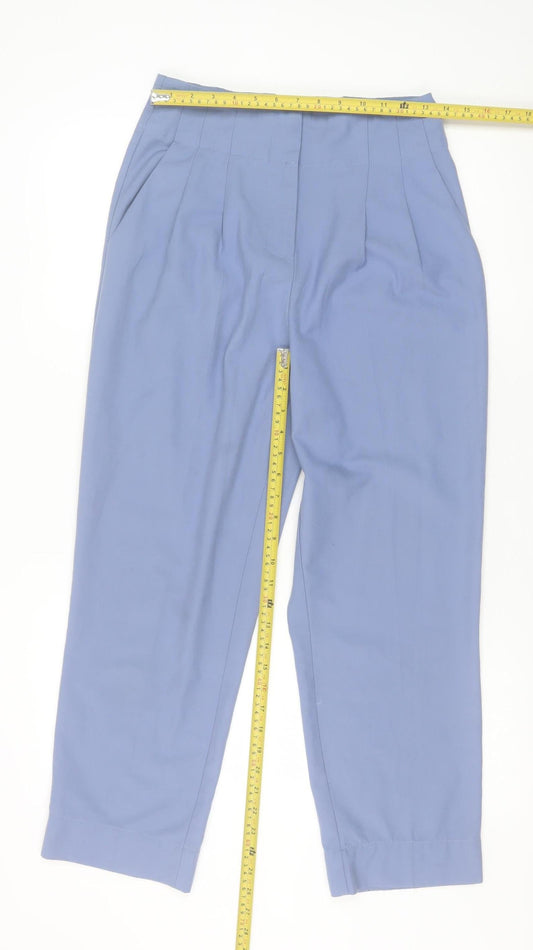 Womens UK Size M Y.A.S Regular Fit Casual Business Blue Trousers