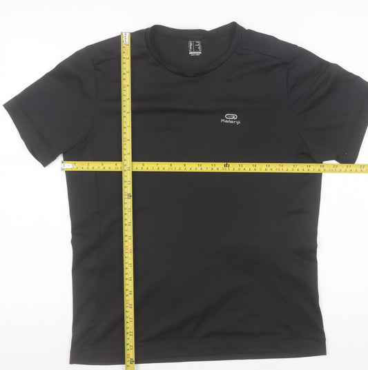 Mens UK Size S Kalenji Black Running & JoggingGym & Training T-Shirt
