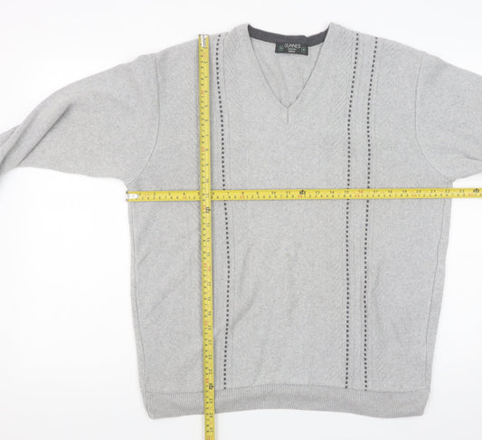 Mens UK Size M Dunnes Grey Pullover Jumper