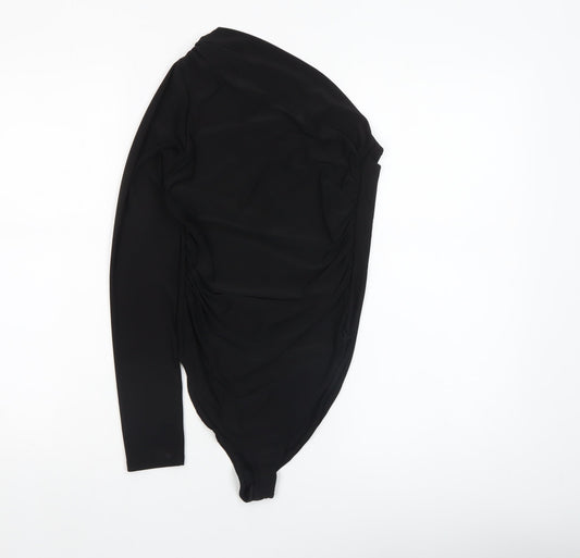 Womens UK Size 8 River Island One-Piece Black Bodysuit