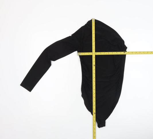 Womens UK Size 8 River Island One-Piece Black Bodysuit