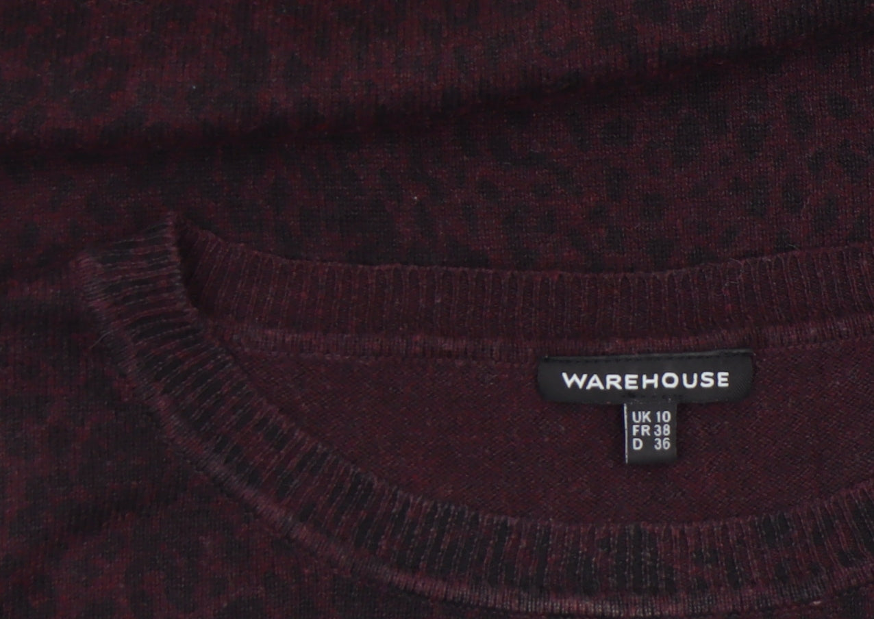 Womens UK Size 10 Warehouse Brown Pullover Jumper