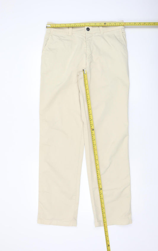 Mens UK Size L Lafaille Regular Fit Chino Beige Trousers