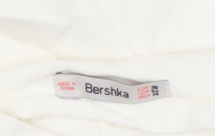 Womens UK Size 8 Bershka Regular Fit Chino Shorts