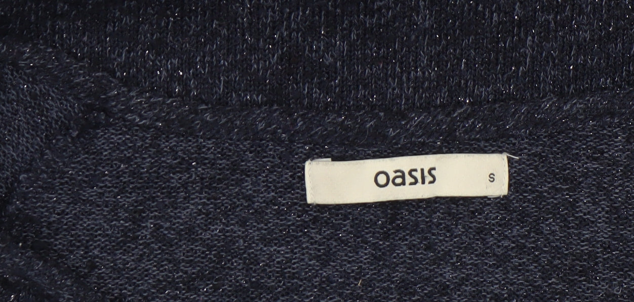 Womens UK Size S Oasis Blue Pullover Jumper