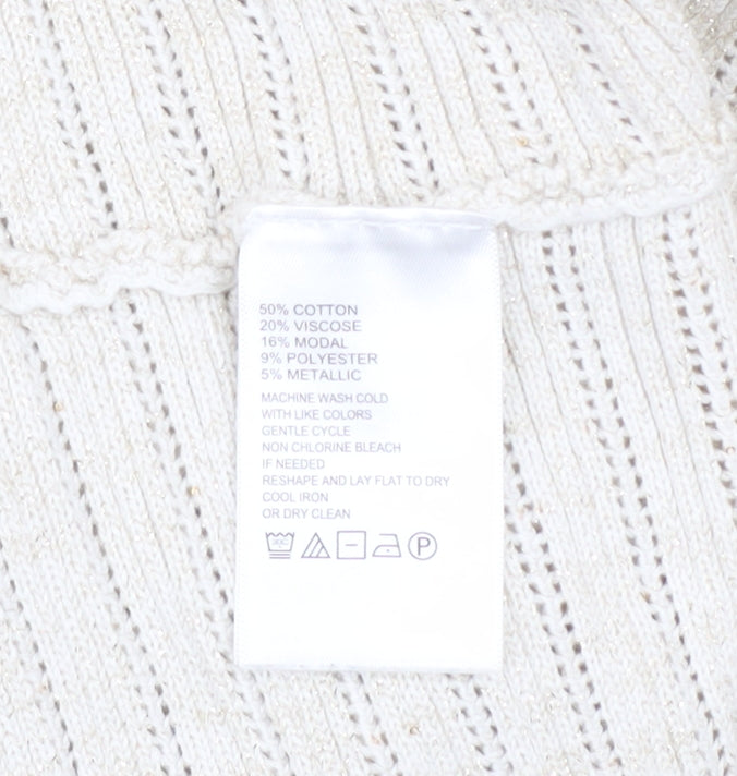 Womens UK Size L Tommy Bahama Ivory Pullover Jumper