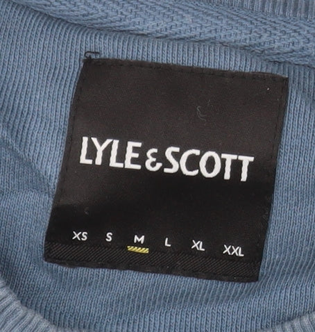 Mens UK Size L Lyle & Scott Blue Pullover Sweatshirt