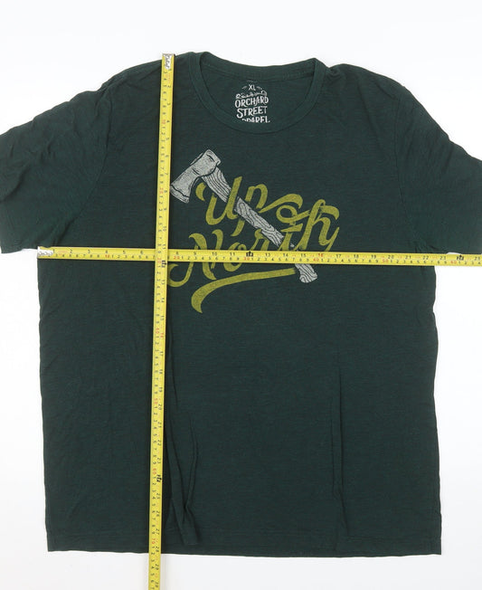 Mens UK Size XL Orchard Street Apparel Green T-Shirt