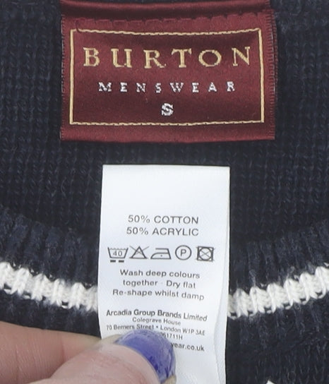 Mens UK Size S Burton Black Pullover Jumper