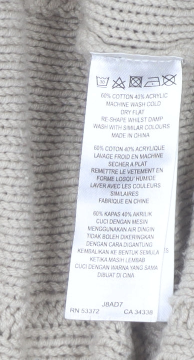 Womens UK Size L Great Plains Beige Wrap Jumper