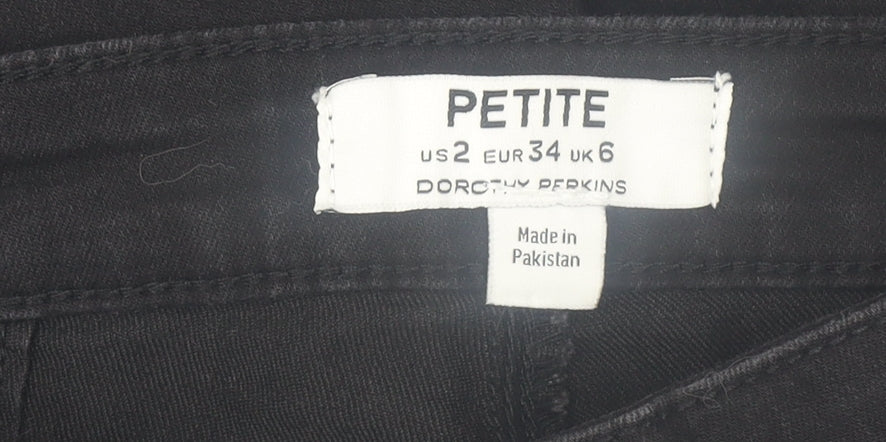 Womens UK Size 6 Dorothy Perkins Slim Fit Skinny Black Jeans