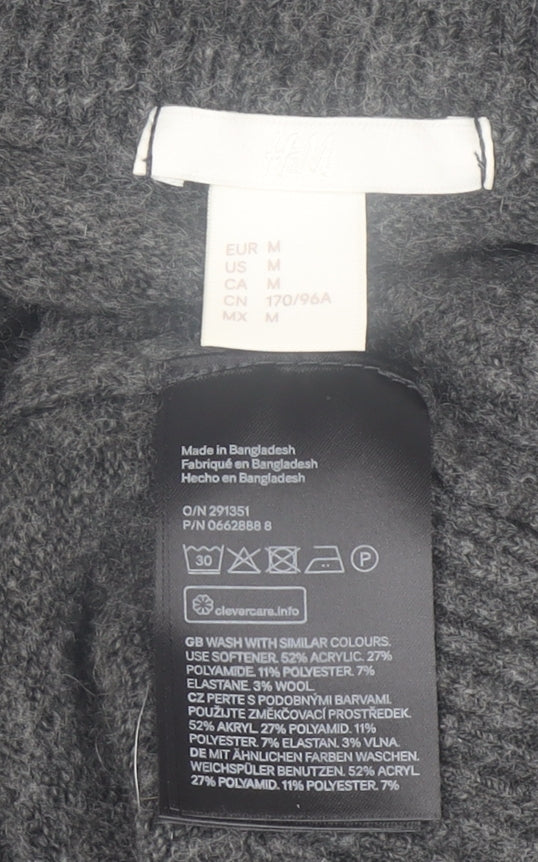 Womens UK Size 12 H&M Grey Pullover Jumper