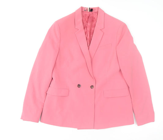 Womens UK Size 12 Topshop Regular Pink Blazer