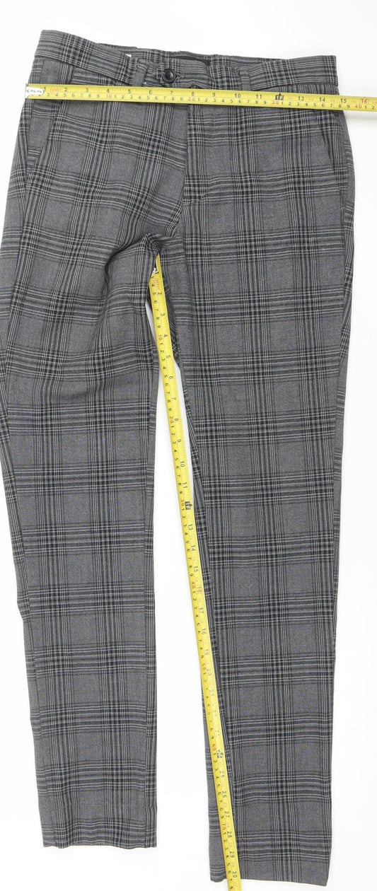 Mens UK Size 29 32 JACK & JONES Slim Fit Chino Grey Trousers