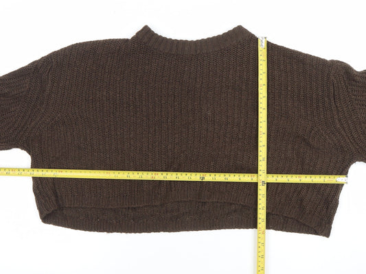 Womens UK Size 14 Sweatshop Brown Pullover Jumper