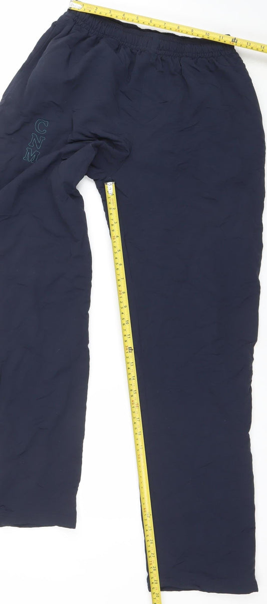 Mens UK Size S Virginian Sportswear Regular Fit Track Pants Blue Trousers