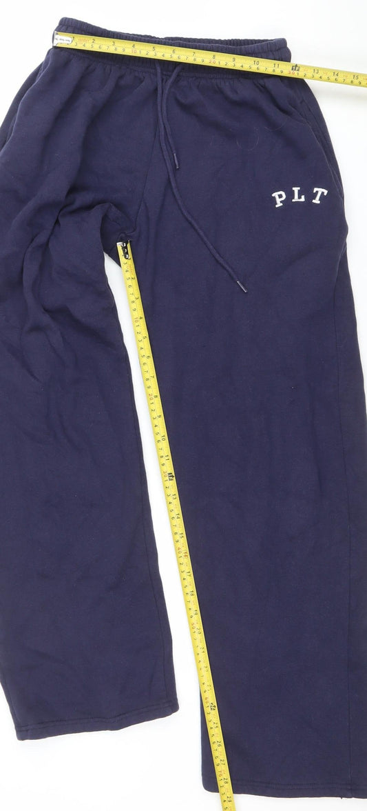 Womens UK Size S PRETTYLITTLETHING Relaxed Fit Jogger Blue Trousers