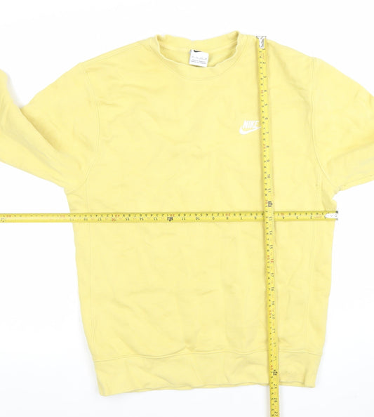 Womens UK Size XS Nike Yellow Pullover Sweatshirt