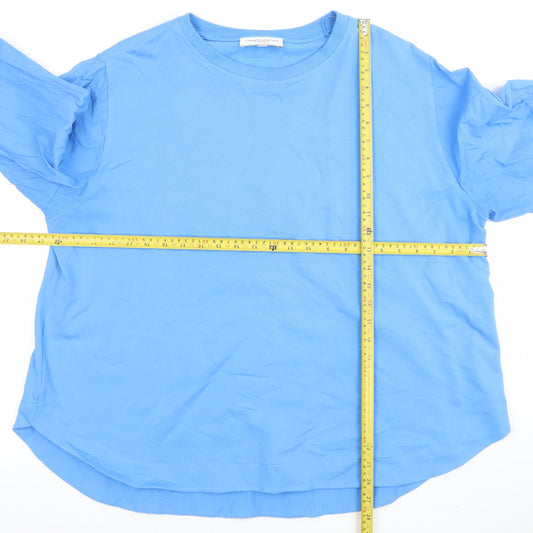 Womens UK Size XL Carolyn Donnelly The Edit Blue Jersey T-Shirt