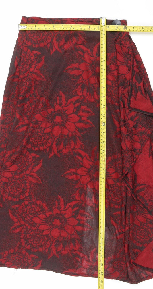 Womens UK Size S Zara Wrap Chiffon Skirt