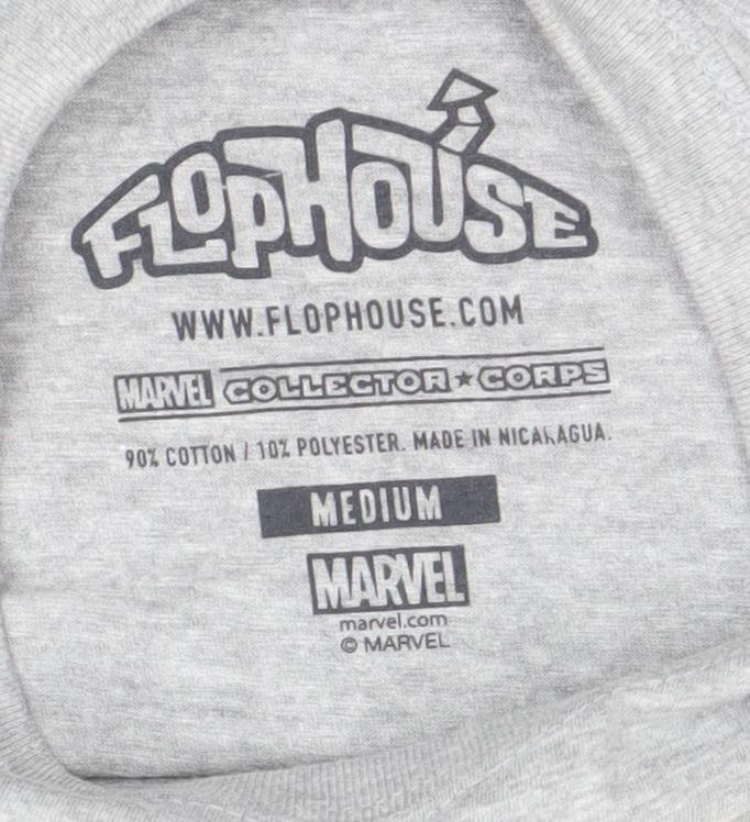 Mens UK Size M Marvel Grey T-Shirt
