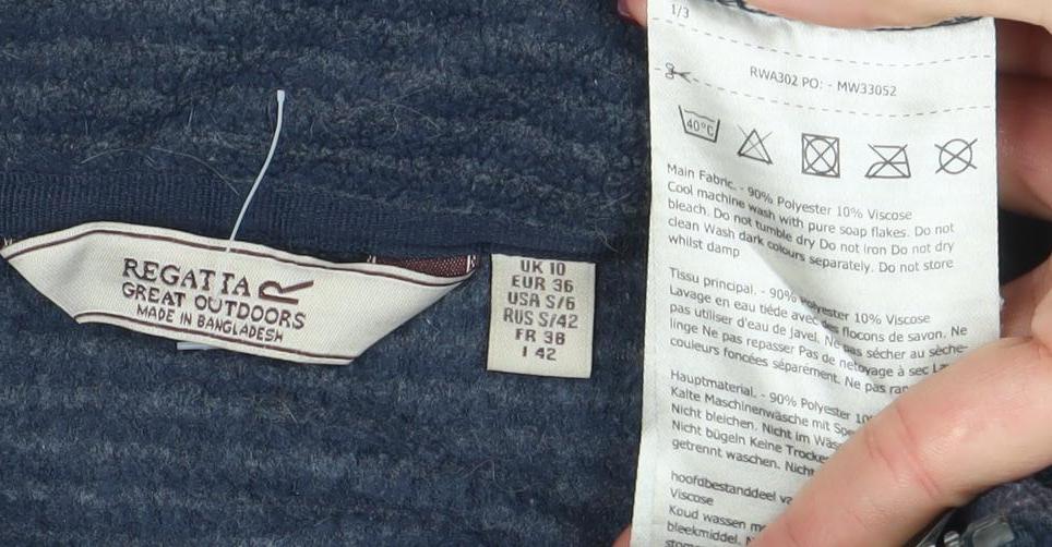Womens UK Size 14 Regatta Blue Pullover Sweatshirt