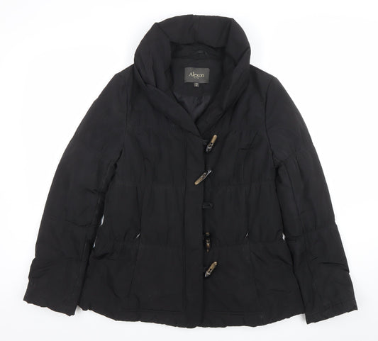 Womens UK Size 10 Alexon Black Puffer Jacket