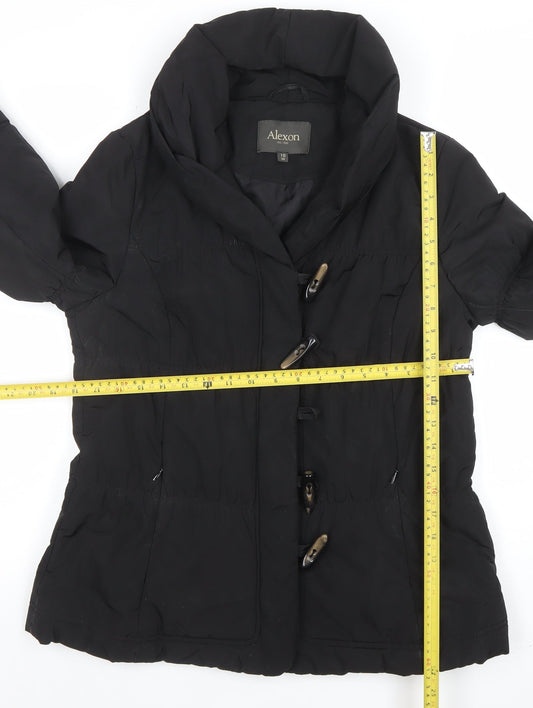 Womens UK Size 10 Alexon Black Puffer Jacket