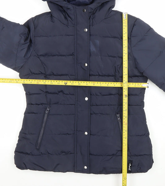 Womens UK Size 6 Lipsy Blue Puffer Jacket