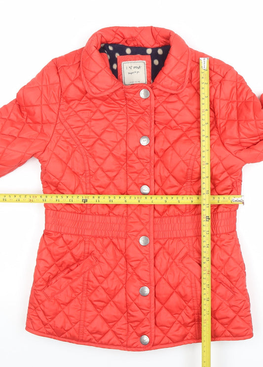 Girls UK Size 11-12 Years NEXT Red Quilted Coat
