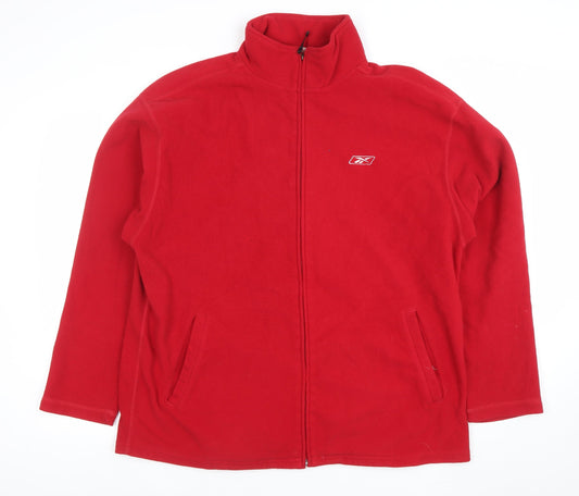 Mens UK Size L Reebok Red Basic Jacket