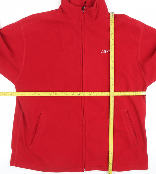 Mens UK Size L Reebok Red Basic Jacket