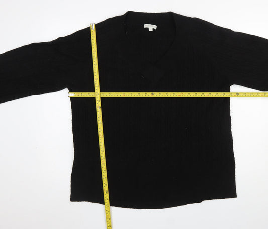 Womens UK Size L Monsoon Black Pullover Jumper