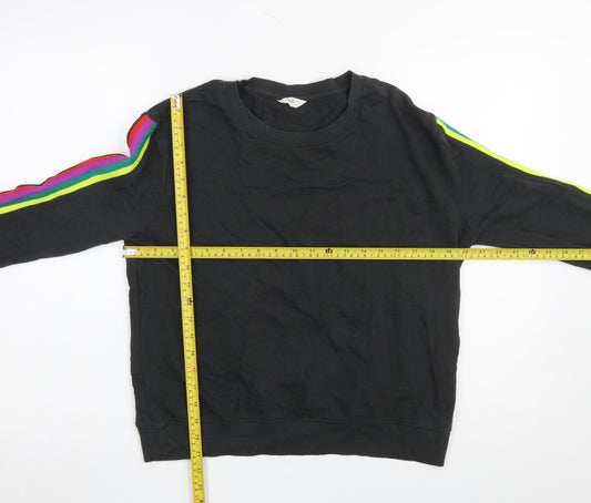 Womens UK Size S Hush Black Pullover Sweatshirt