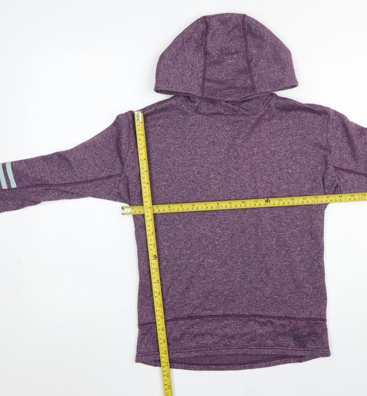Womens UK Size XS adidas Purple Pullover Hoodie