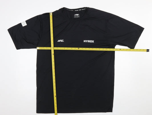 Mens UK Size 3XL MFC Black Gym & Training Running & Jogging CrossFit T-Shirt