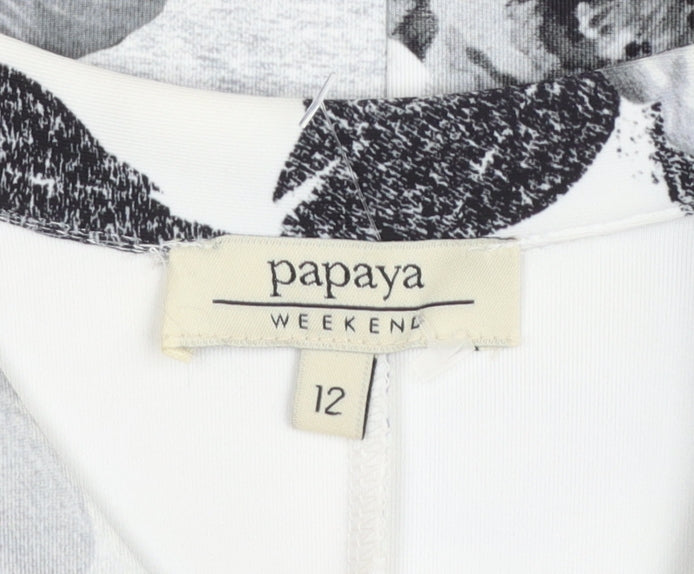 Womens UK Size 12 Papaya Regular Black Blazer