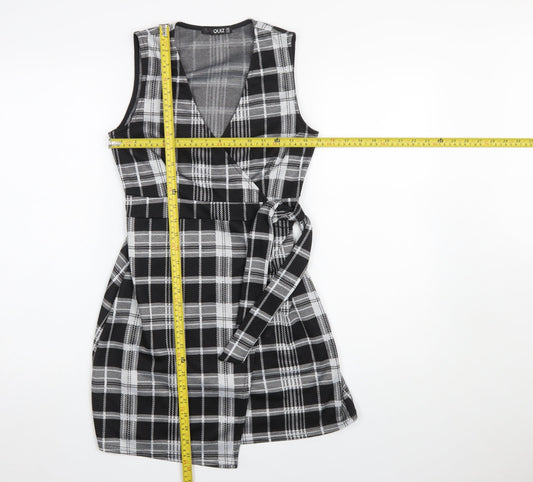 Womens UK Size 8 Quiz Wrap Dress