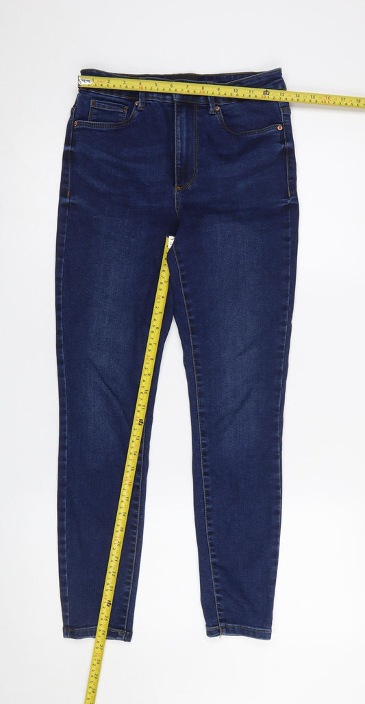 Womens UK Size S VERO MODA Slim Fit Skinny Blue Jeans