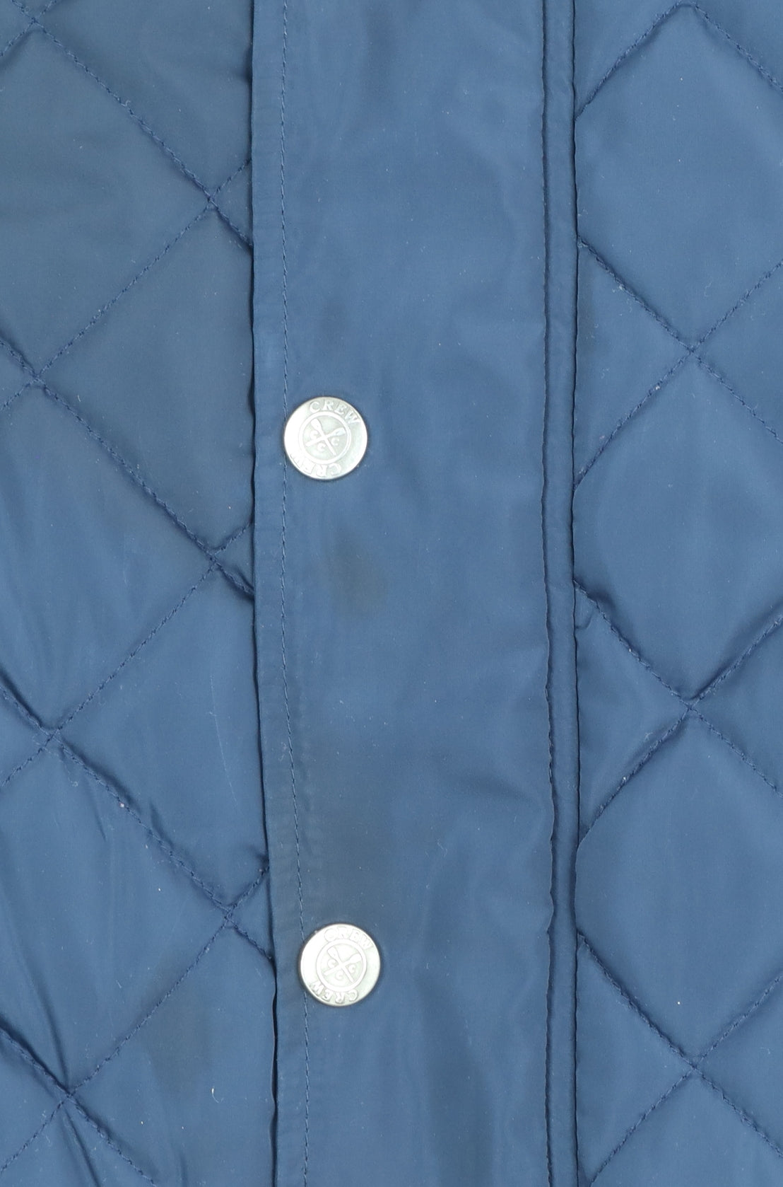 Mens UK Size M Crew Clothing Co. Blue Quilted Coat