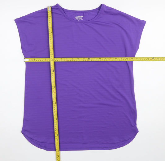 Womens UK Size S Dunnes Stores Purple Gym & Training Yoga Running & Jogging T-Sh