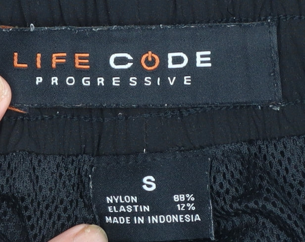 Womens UK Size S Life Code Progressive Regular Fit Cargo Black Trousers